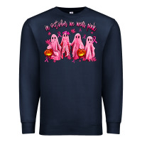 Navy in october we wear pink ghosts Premium Sweatshirt - AdoDesignShop