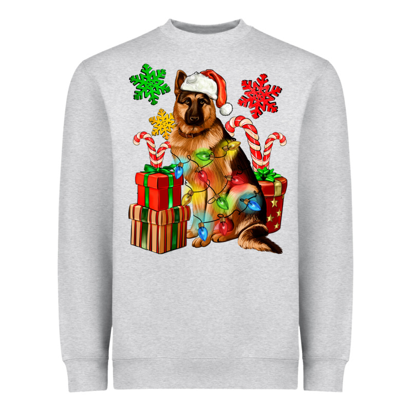 Christmas German Shepherd Heavyweight Sweatshirt by Artiststas | Teevron