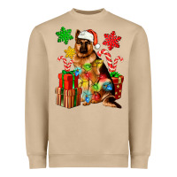 Mushroom christmas german shepherd Heavyweight Sweatshirt - Artiststas