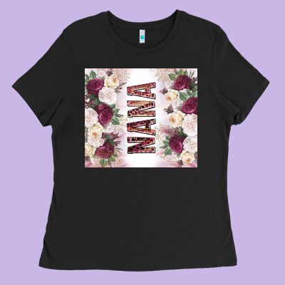 Mother's Day Nana Flowers Tumbler Tbs Ladies Tee Designed By Tumblerdesignbyshophia