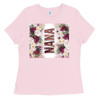 Bubblegum Pink mother's day nana flowers tumbler tbs Ladies Tee - TumblerDesignByShophia