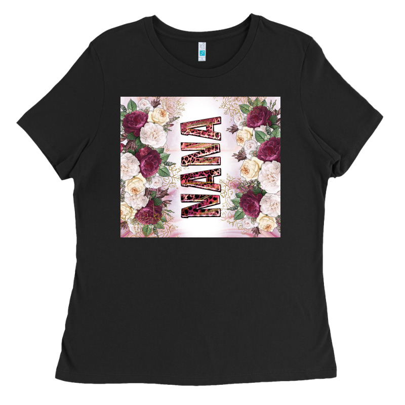 Mother's Day Nana Flowers Tumbler Tbs Ladies Tee by TumblerDesignByShophia | Teevron