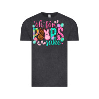 Vintage Black oh for peeps sake Easter Day Vintage Tee - HowdyJamesFarm