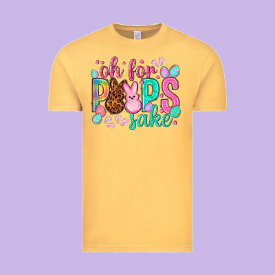Oh For Peeps Sake Easter Day Vintage Tee Designed By Howdyjamesfarm