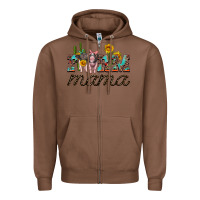 Chestnut farm mama with baby pigs Zipper Hoodie - Artiststas