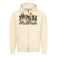 Sandshell farm mama with baby pigs Zipper Hoodie - Artiststas