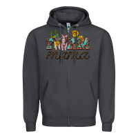 Smoke farm mama with baby pigs Zipper Hoodie - Artiststas