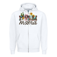 White farm mama with baby pigs Zipper Hoodie - Artiststas