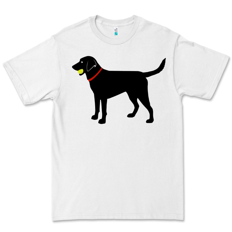 Labrador Retriever Fetch, Black Lab Play Ball Premium Tee by longCreatives | Teevron