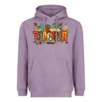 Lavender fall teacher Heavyweight Hoodie - AdoDesignShop