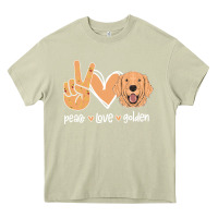 Mossy Peace Love Golden Heavy Core Tee - Bettercallsaul