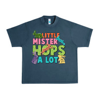 Midnight Navy Little mister hops a lot Easter Day Urban Heavy Tee - CowGirlArtShop