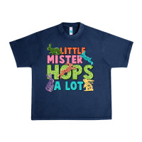 Navy Little mister hops a lot Easter Day Urban Heavy Tee - CowGirlArtShop