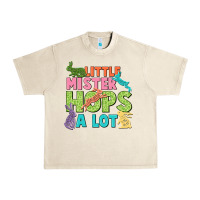 Sandshell Little mister hops a lot Easter Day Urban Heavy Tee - CowGirlArtShop
