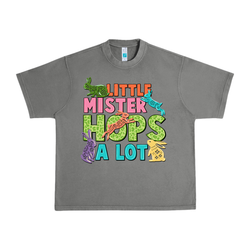 Little Mister Hops A Lot Easter Day Urban Heavy Tee by CowGirlArtShop | Teevron