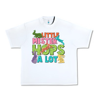 White Little mister hops a lot Easter Day Urban Heavy Tee - CowGirlArtShop