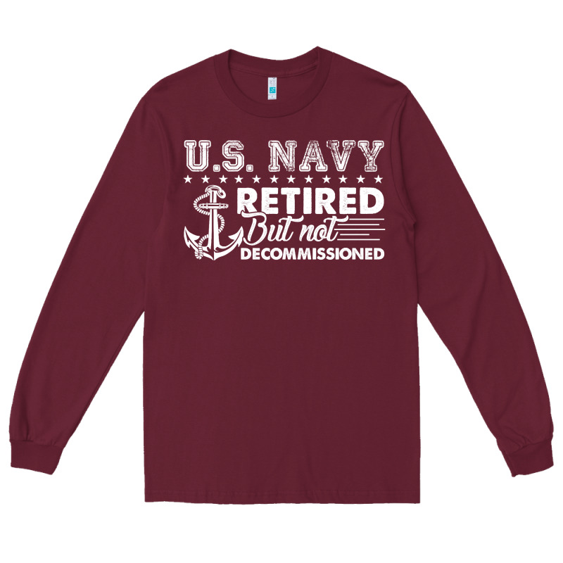 Us Navy Retired Shirt Long Sleeve Tee by longCreatives | Teevron