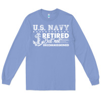Colony Blue US Navy Retired Shirt Long Sleeve Tee - longCreatives