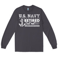 Smoke US Navy Retired Shirt Long Sleeve Tee - longCreatives