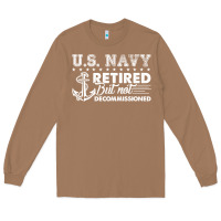 Toasted Coconut US Navy Retired Shirt Long Sleeve Tee - longCreatives