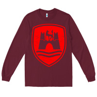 Burgundy Wolfsburg Classic Volkswageen Long Sleeve Tee - longCreatives