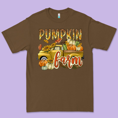 Pumpkin Farm With Truck Premium Tee Designed By Texasbilliewilder