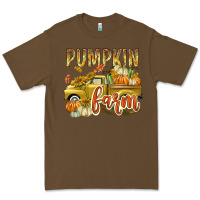 Cacao Pumpkin farm with truck Premium Tee - texasbilliewilder
