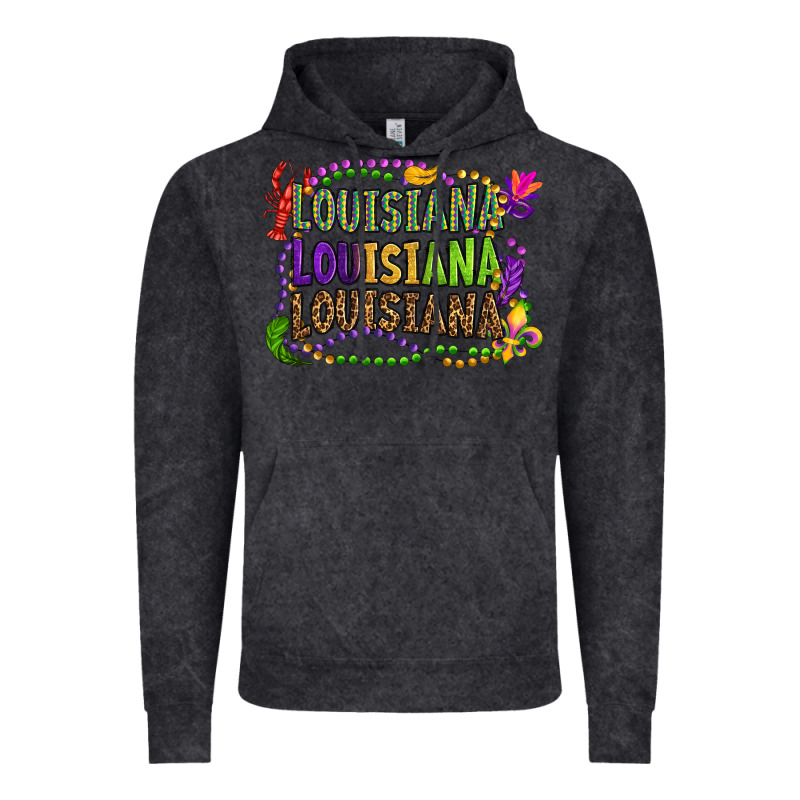 Louisiana Louisiana Louisiana Mardi Gras Vintage Hoodie by OliviaCreatesArt | Teevron