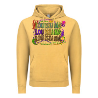 Vintage Mustard louisiana louisiana louisiana mardi gras Vintage Hoodie - OliviaCreatesArt