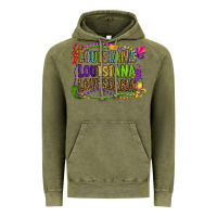 Vintage Olive louisiana louisiana louisiana mardi gras Vintage Hoodie - OliviaCreatesArt