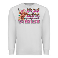 Dove Grey your crazy is showing you might want to tuck that Premium Sweatshirt - AdoDesignShop