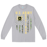 Moon Dust US ARMY Retired  Distressed American Flag Patriotic Long Sleeve Tee - longCreatives