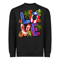 Black puerto rico love Heavyweight Sweatshirt - Artiststas