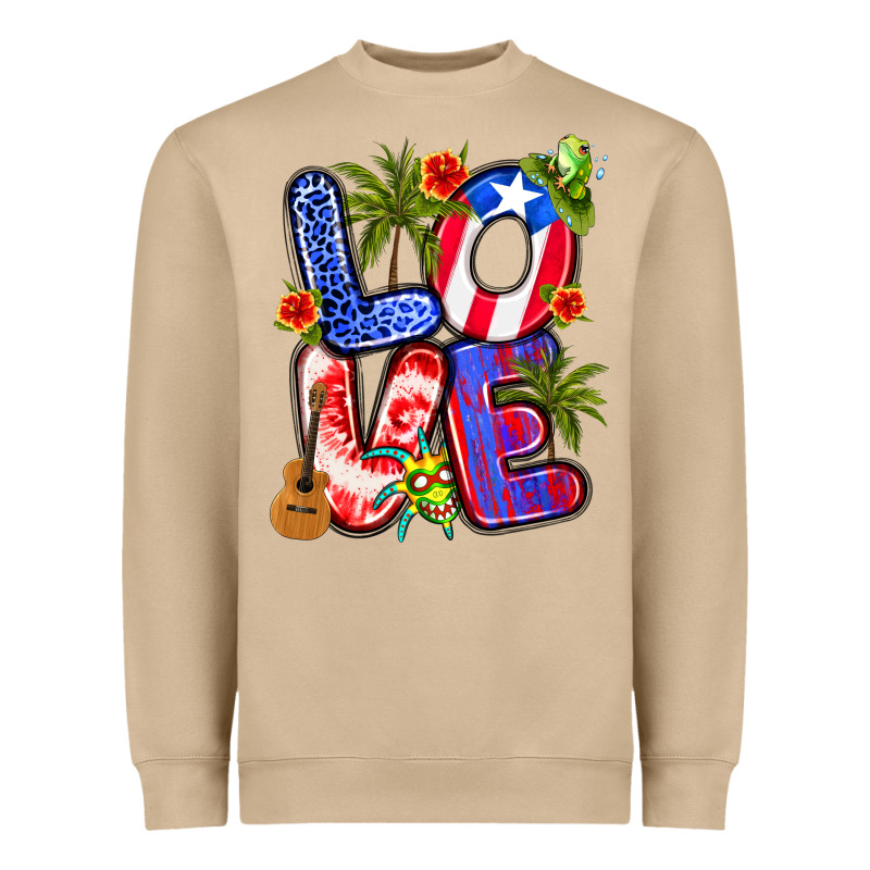 Puerto Rico Love Heavyweight Sweatshirt by Artiststas | Teevron