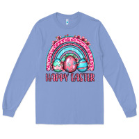 Happy Easter Eggs Rainbow Long Sleeve Tee | Teevron