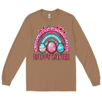 Toasted Coconut Happy Easter eggs rainbow Long Sleeve Tee - OliviaCreatesArt