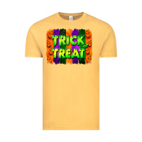 Vintage Mustard trick or treat brushstroke Vintage Tee - Jasminsmagicworld
