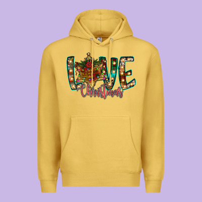 Love Snowman Premium Hoodie Designed By Cowhidedigitalart