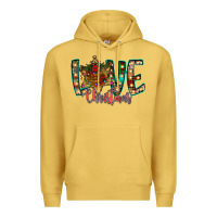 Antique Gold Love Snowman Premium Hoodie - CowhideDigitalArt