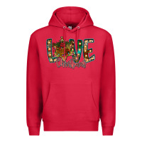 Cardinal Love Snowman Premium Hoodie - CowhideDigitalArt