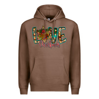 Chestnut Love Snowman Premium Hoodie - CowhideDigitalArt