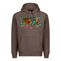 Coffee Love Snowman Premium Hoodie - CowhideDigitalArt