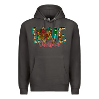 Smoke Love Snowman Premium Hoodie - CowhideDigitalArt