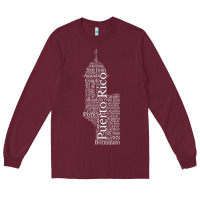 Burgundy Puerto Rico El Moro Prideful Puerto Rican Cities and Towns Long Sleeve Tee - longCreatives
