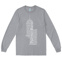 Heather Grey Puerto Rico El Moro Prideful Puerto Rican Cities and Towns Long Sleeve Tee - longCreatives