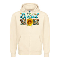 Sandshell blessed mom with sunflower Zipper Hoodie - Artiststas