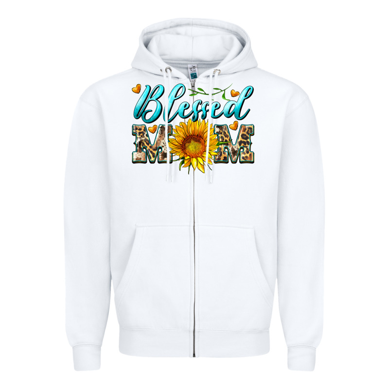 Blessed Mom With Sunflower Zipper Hoodie by Artiststas | Teevron