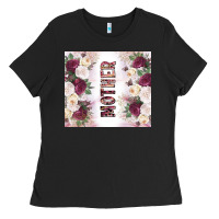 Black mother's day flowers tumbler tbs Ladies Tee - TumblerDesignByShophia