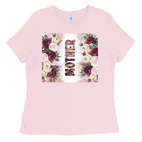 Bubblegum Pink mother's day flowers tumbler tbs Ladies Tee - TumblerDesignByShophia