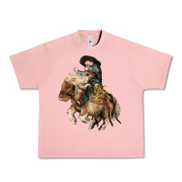 Salmon Midilli little Cowboy kid rodeo Urban Heavy Tee - HowdyJamesFarm